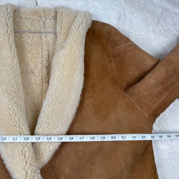 Vintage Shearlings By Sheepskin Market Suede Leather Men’s Sz XL Jacket Coat - Picture 9 of 12